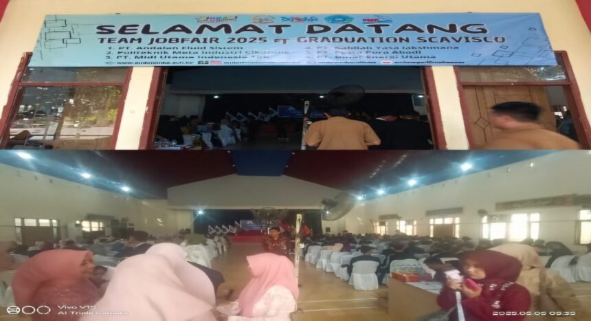 SMKN 2 Makassar gelar wisuda dan job fair untuk 473 lulusan, (5/5/2025).