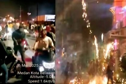 Insiden di Medan picu perdebatan tindakan proporsional dalam penegakan hukum, Mei 2025.