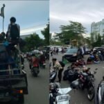 Mahasiswa di Makassar gelar aksi unjuk rasa soroti kemacetan dan kebijakan populis Pemkot, (8/5/2025).