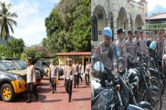 Kapolres Enrekang periksa kendaraan dinas untuk tingkatkan kesiapan layanan publik, (8/5/2025).
