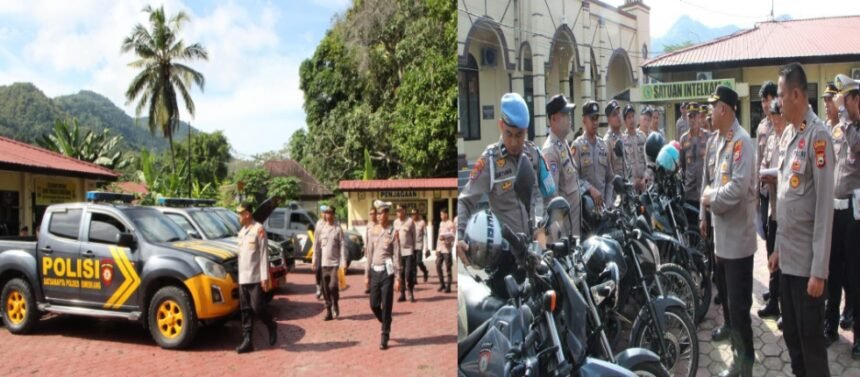 Kapolres Enrekang periksa kendaraan dinas untuk tingkatkan kesiapan layanan publik, (8/5/2025).