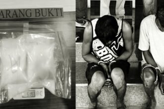 Polisi Kolaka tangkap dua tersangka dan Sita lebih dari setengah kilogram sabu, Sabtu dini hari (17/5/2025).