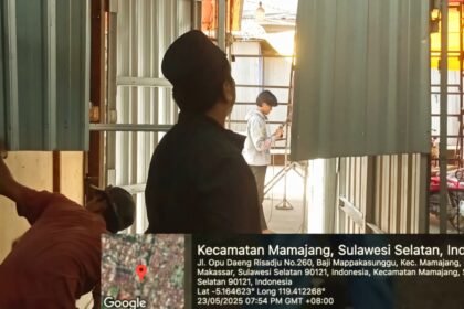 Sengketa lapak di Pasar Senggol Makassar, Mei 2025. (R35/HO)