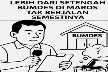 Ilustrasi evaluasi Inspektorat Kabupaten Maros terkait Badan Usaha Milik Desa atau Bumdes.