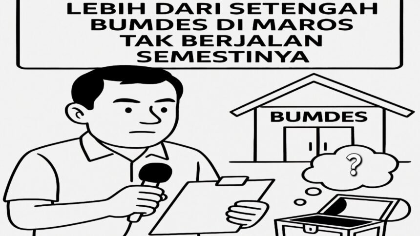 Ilustrasi evaluasi Inspektorat Kabupaten Maros terkait Badan Usaha Milik Desa atau Bumdes.