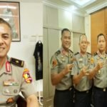 Brigadir Jenderal Polisi Ibrahim Tompo, S.I.K., M.Si., (kiri), Kolase: Bersama rekan-rekannya, Mei 2025. (Ist.)