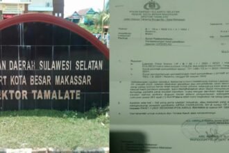 Laporan dugaan penganiayaan dilayangkan ke Polsek Tamalate, Makassar, korban Tanty Rudjito belum mendapat kepastian hukum, (29/5/2025). (R35/HO)