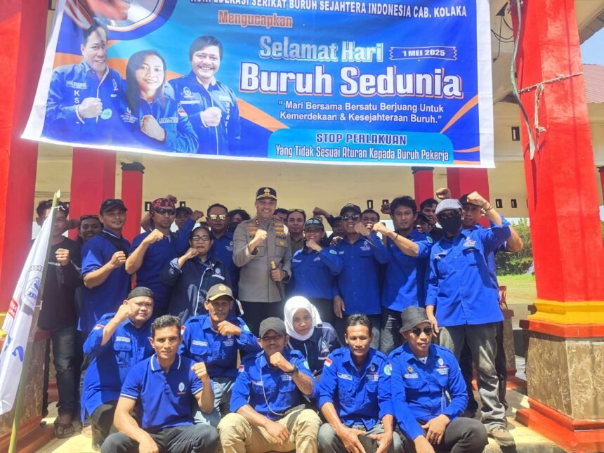 Peringatan Hari Buruh di Kolaka, 1 Mei 2025.