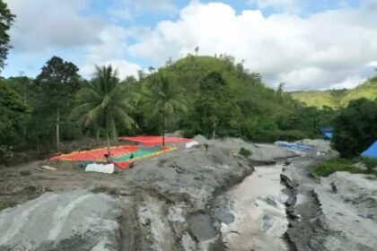 Lokasi di Jalur B Wansait, Desa Dava, Waelata Kabupaten Buru, (4/5/2025).