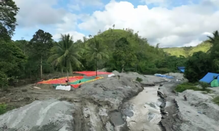 Lokasi di Jalur B Wansait, Desa Dava, Waelata Kabupaten Buru, (4/5/2025).