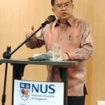 Jusuf Kalla dalam sebuah seminar internasional di National University of Singapore (NUS), Rabu (7/5/2025).