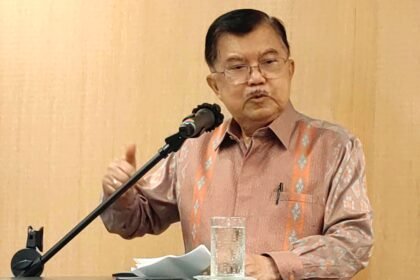 Jusuf Kalla dalam sebuah seminar internasional di National University of Singapore (NUS), Rabu (7/5/2025).