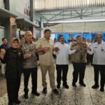 Menteri Perumahan dan Kawasan Permukiman Maruarar Sirait bersama Menteri Imigrasi dan Pemasyarakatan Agus Andrianto di Lapas Kelas I Cipinang, Jakarta, Rabu (7/5/2025).