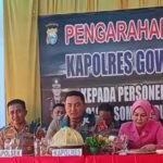 Kapolres Gowa ke Polsek Somba Opu tekankan profesionalisme dan kolaborasi, (9/5/2025). (tim)