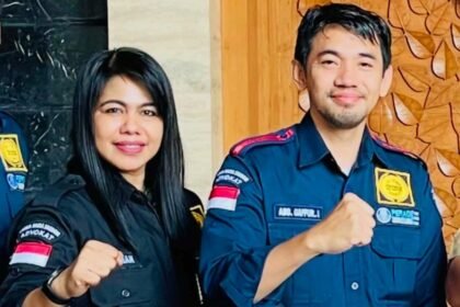 Ketua PBH Peradi Makassar, Abd. Gaffur I, SH., dan Ketua Tim Task Force PPA PBH Peradi, St. Fatimah, SH. (timred/ho)