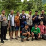 Kapolres bersama personil bersilaturahmi di Kecamatan Curio, Kabupaten Enrekang, Selasa (13/5/2025).