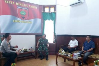 Kapolres bersilaturahmi ke Komandan Kodim 1409 Gowa, (14/5/2025).