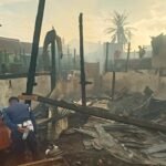 Kebakaran telah melanda permukiman padat di Jalan Andi Tonro 6, Kelurahan Pa'baeng-baeng, Kecamatan Tamalate, Kota Makassar, pada Jumat (16/5/2025).