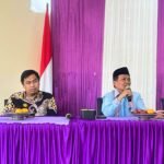 Dr. Mawardi dan Rektor UNIMEN, Dr. Drs. H. Syawal Sitonda, M.Ag, bersama para wakil rektor dan pejabat struktural kampus, (15/5/2025).
