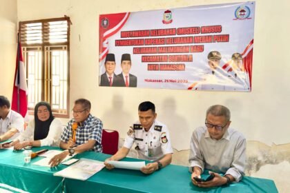 Koperasi Merah Putih dibentuk di Kelurahan Malimongan Baru (Malbar), Kecamatan Bontoala, (21/5/2025). (pl/mp)