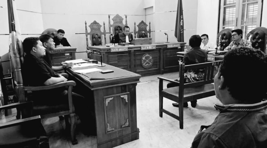 Sidang praperadilan kasus penetapan tersangka Rahmadi terkait narkoba yang digelar di Pengadilan Negeri Medan, Jumat (23/5/2025).