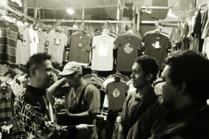 Suasana di Pasar Senggol Makassar. (r35/ho)