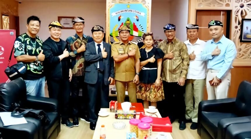 Delegasi dari Kin Global Development Provinsi Gangwon, Korea Selatan, bertemu dengan Gubernur Kalimantan Utara, Zainal Arifin Paliwang, pada Senin (26 Mei 2025).