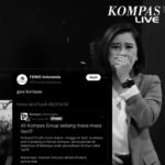 Gelombang layoff: Presenter Kompas TV menangis saat membawakan siaran terakhirnya.