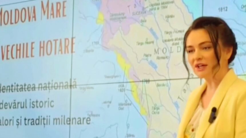 Victoria Furtuna, pemimpin partai Moldova Mare (Moldova Raya), Minggu (18/5/2025). (geopolitics_live/ho)