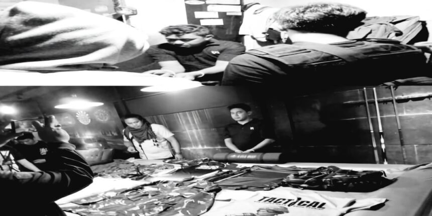 Terduga pelaku kekerasan (KDRT) di Makassar 'diamankan' dan barang bukti.