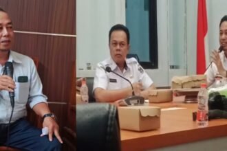 Bupati dan Wakil Bupati Enrekang memaparkan capaian 100 hari kerja di hadapan wartawan, (4/6/2025)