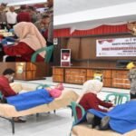 Kepolisian Resor Bulukumba, Sulawesi Selatan, menggelar kegiatan donor darah pada Senin (16/6/2025), Kolase: Kapolres AKBP Restu Wijayanto, menjadi peserta pertama yang mendonorkan darah.