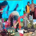Petugas Polisi di Bulukumba bantu korban kebakaran dengan donasi, (3/6/2025).