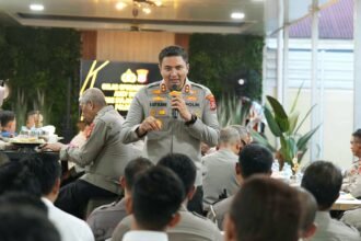 Polres Gowa melaksanakan evaluasi kinerja Mei 2025 dalam Rapat Anev Bulanan, (4/6/2025).
