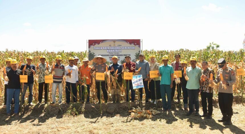Kapolres Bulukumba hadiri panen jagung serentak di Dusun Bonto Bulaeng, Desa Padang, Kecamatan Gantarang, Kabupaten Bulukumba, (5/6/2025).