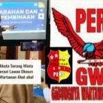 Wakil Wali Kota Serang memberi arahan dan pembinaan agar meminta para kepala sekolah untuk tidak melayani konfirmasi dari wartawan, Kolase: Logo Gabungnya Wartawan Indonesia (GWI) Provinsi Banten.