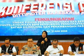 Bareskrim Polri selidiki dugaan pidana tambang nikel di Raja Ampat, (11/6/2025).