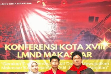 Pengurus baru LMND Makassar periode 2025–2027.