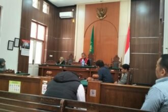 Tim hukum Polrestabes Makassar dalam sidang praperadilan kasus pidana, (17/6/2025).