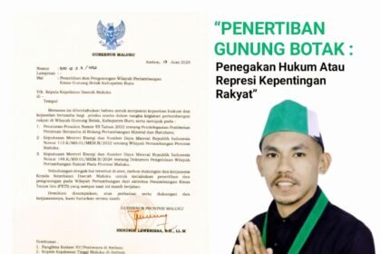 Kebijakan Gubernur Maluku terkait Gunung Botak memicu gelombang kritik dari kalangan mahasiswa dan masyarakat sipil.