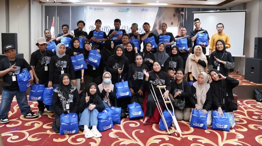 Pelindo menggelar pelatihan bagi UMKM disabilitas di Makassar, (25/6/2025).