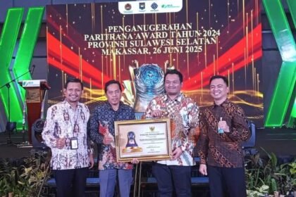 Wakil Bupati Enrekang raih Paritrana Award 2025.
