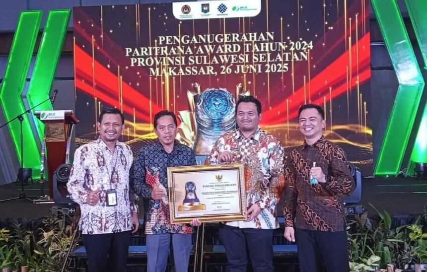 Wakil Bupati Enrekang raih Paritrana Award 2025.