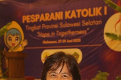 Foto Yanti Pendamping Sekami Gereja Katolik Stasi Bunda Maria Mandai Kabupaten Maros.