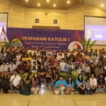 Pesparani Sulsel I menjadi momen bersejarah bagi umat Katolik se-provinsi di Gereja Katolik Paroki St. Fransiskus Assisi, Keuskupan Agung Makassar, Minggu, 29 Juni 2025.