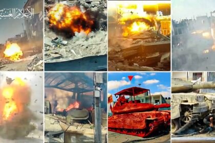 Brigade Al-Qassam mengklaim telah melancarkan serangan terkoordinasi terhadap pasukan militer Israel di kawasan timur Jabalia, Jalur Gaza utara, Minggu (2/6/2025). (qsm/ho)