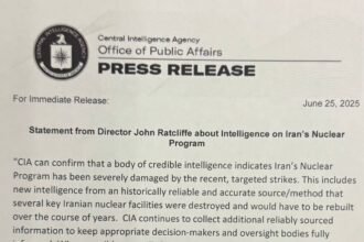 Press Release, 25 Juni 2025 (CIA). (rtnews/ho/mp)