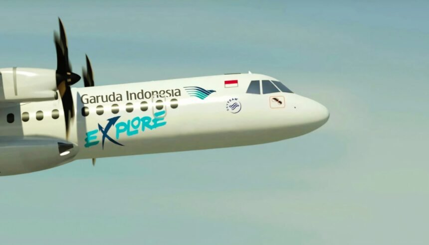 Pesawat Garuda Indonesia.