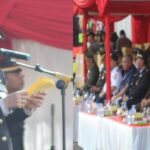 Peringati HUT Bhayangkara ke-79, Polres Pelabuhan Makassar di halaman Mapolres Pelabuhan Makassar, Selasa, 1 Juli 2025. (paul/mediapesan)