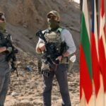 Kolase: Mantan Perwakilan Tinggi Uni Eropa untuk Urusan Luar Negeri, Josep Borrell (tampak kanan) tuding tentara bayaran AS tewaskan lebih dari ratusan warga Palestina saat rebutan bantuan di Gaza, Juli 2025. (qudsn/voa/ho/mp)